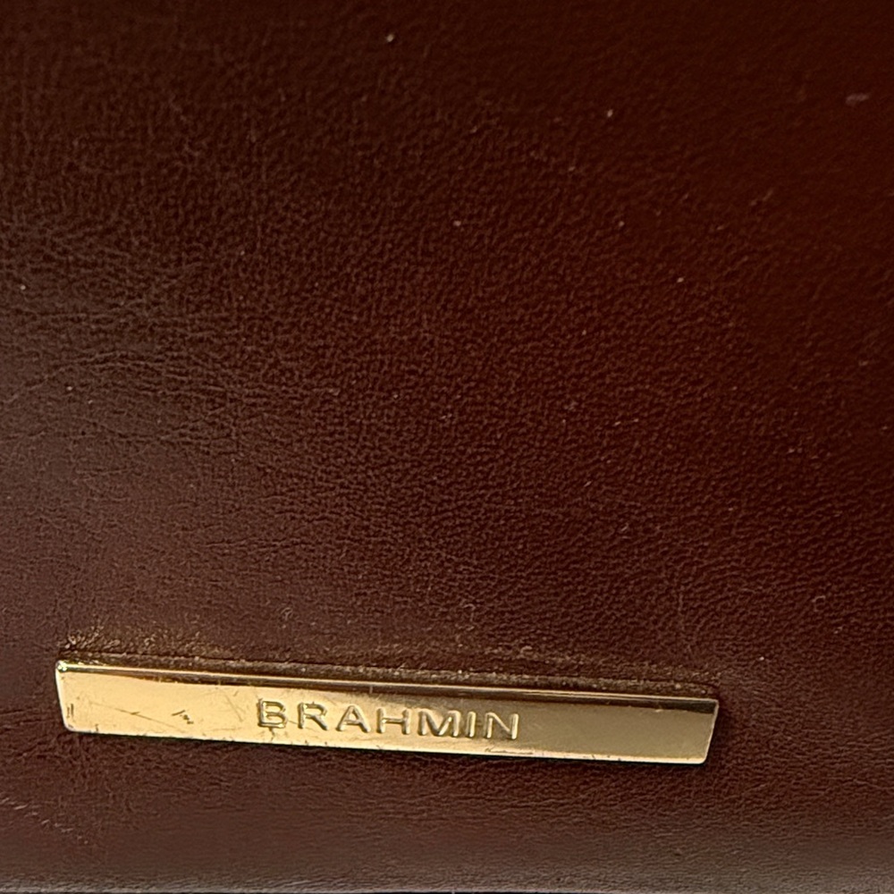 Brahmin Rich Brown Leather Brahmin Mini Schooner leather handbag in brown - Picture 2 of 12